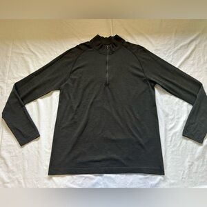 Lululemon Athletica Charcoal Gray Quarter Zip Up long sleeve top